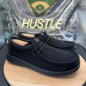 HEYDUDE Wally Work CE Casual Shoe Black Mens Sz 10